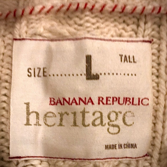 Banana Republic Heritage Toggle Neck Sweater LARGE - Picture 2 of 4